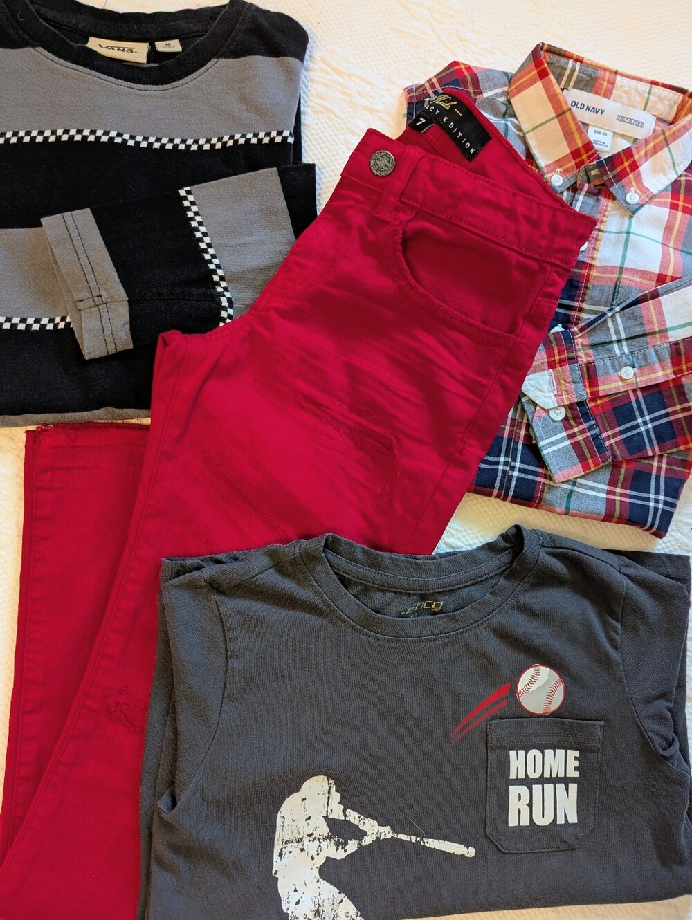 Boys 4-Pc Clothing Lot | Jordan Craig, Vans, Old Navy, BCG Size 7/8